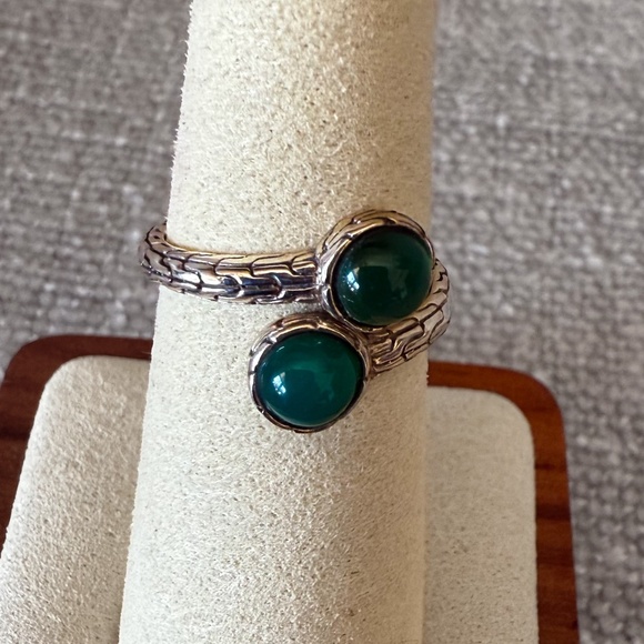 Sterling & Jade Wrap Ring - Picture 3 of 3
